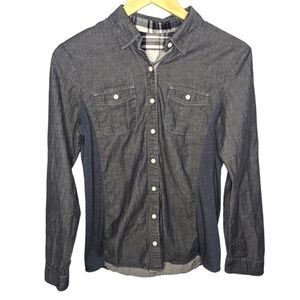 Kuhl Button Up Two Tone Shirt Womans Medium